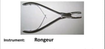 Oral surgery instruments-rongeur