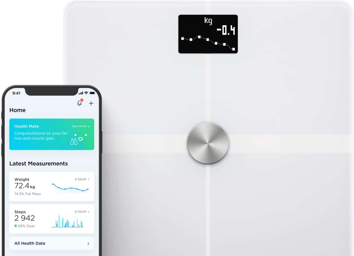 Best Smart Scale With Extensive App Connectivity - Withings Body Plus+ - Healthsoothe