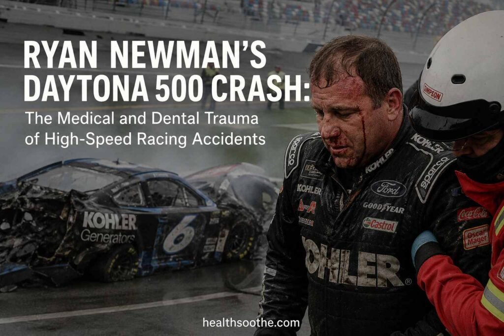 Ryan Newmans Daytona 500 Crash The Medical and Dental Trauma of High Speed Racing Accidents